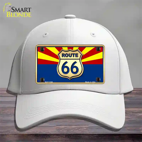 Route 66 Arizona State Flag Novelty License Plate Hat Cotton / White