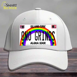 Ono Grinds Hawaii Novelty License Plate Hat Cotton / White