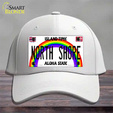 North Shore Hawaii Novelty License Plate Hat Cotton / White