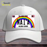 Naia Hawaii Novelty License Plate Hat Cotton / White