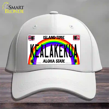 Kealakekua Hawaii Novelty License Plate Hat Cotton / White