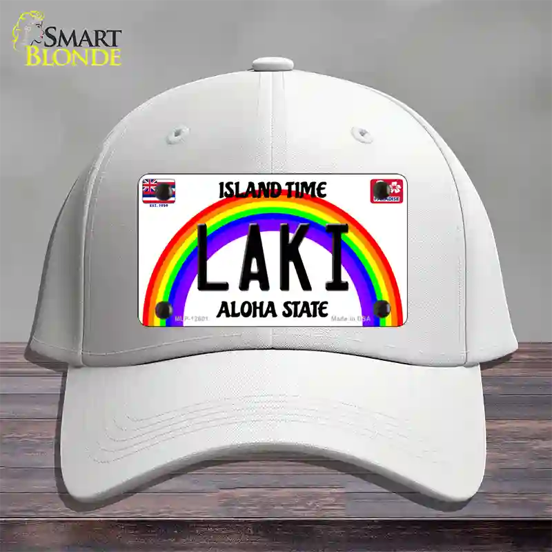 Laki Hawaii Novelty License Plate Hat Cotton / White