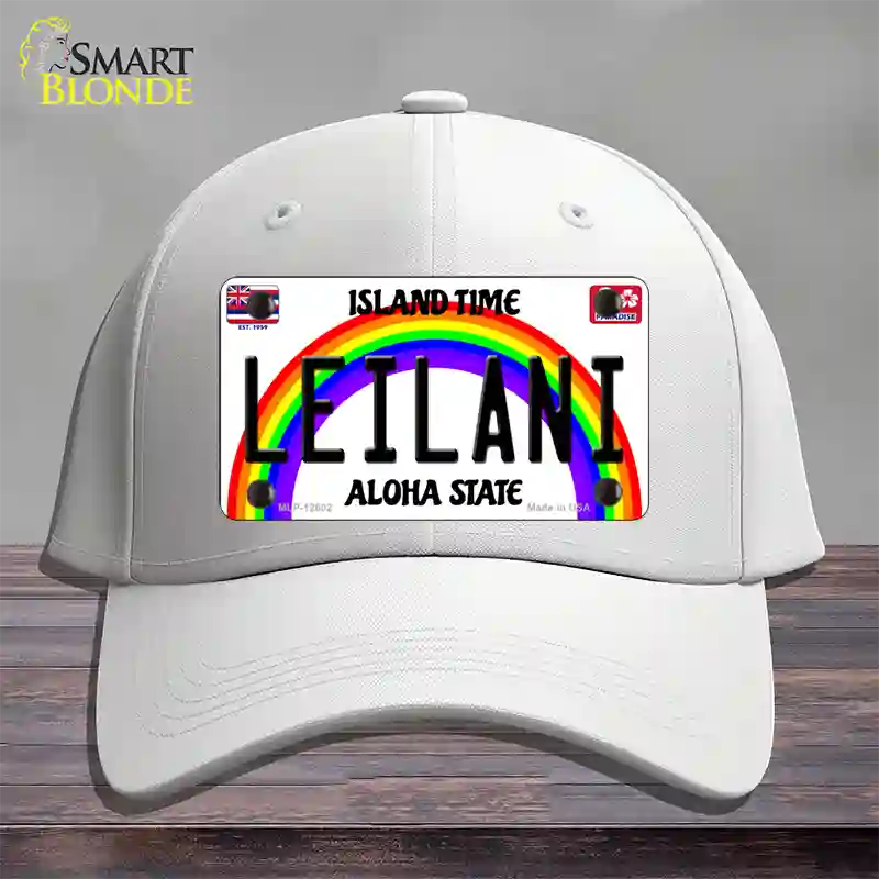 Leilani Hawaii Novelty License Plate Hat Cotton / White