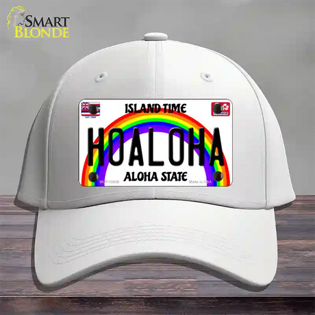 Hoaloha Hawaii Novelty License Plate Hat Cotton / White