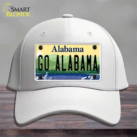 Go Alabama Novelty License Plate Hat Cotton / White