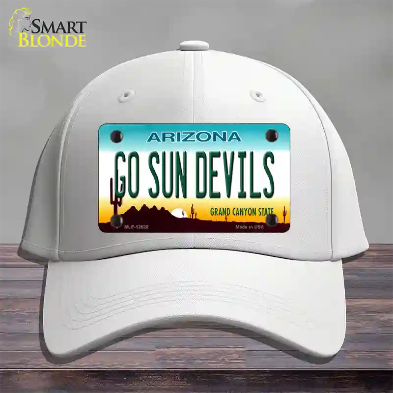 Go Sun Devils Novelty License Plate Hat Cotton / White