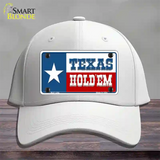 Texas Hold Em Novelty License Plate Hat Cotton / White