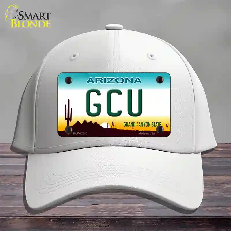 Grand Canyon Univ Novelty License Plate Hat Cotton / White