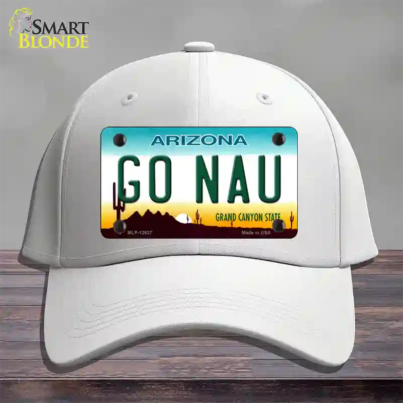 Go Northern Arizona Univ Novelty License Plate Hat Cotton / White