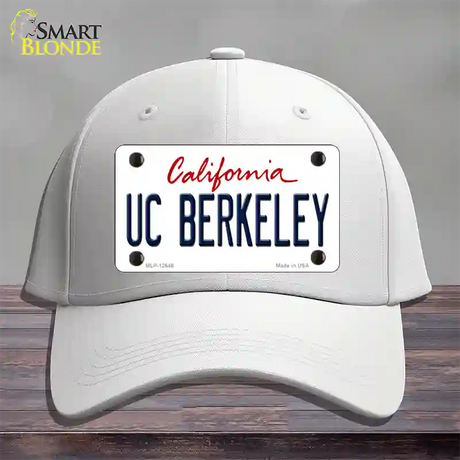 UC Berkeley Novelty License Plate Hat Cotton / White