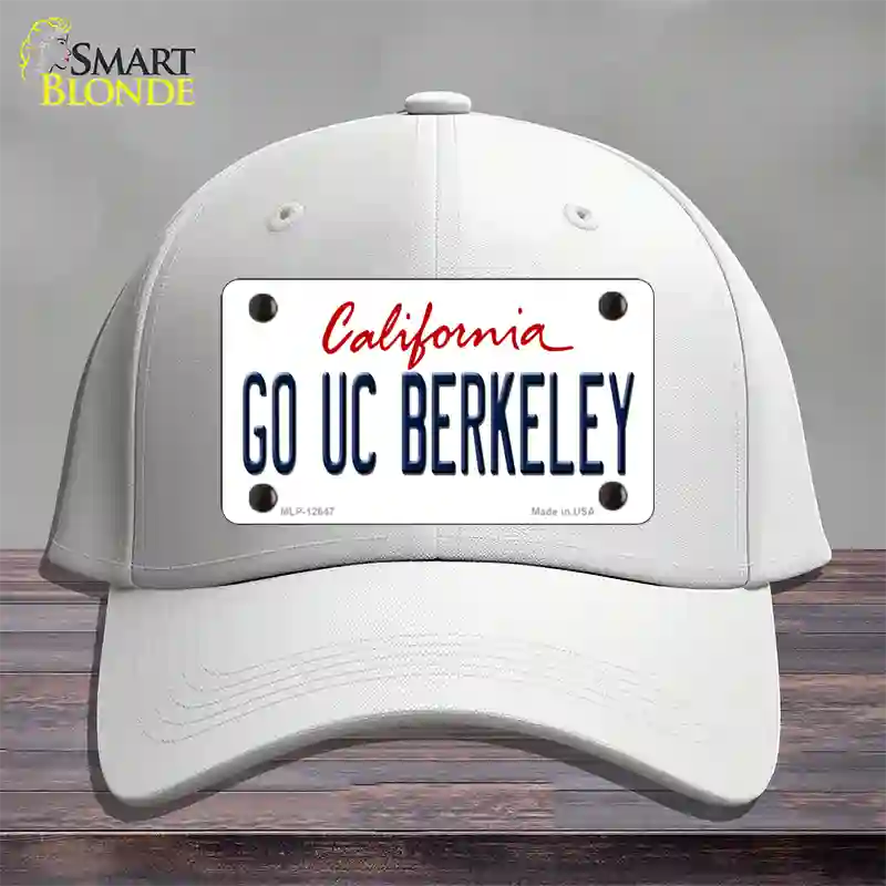 Go UC Berkeley Novelty License Plate Hat Cotton / White