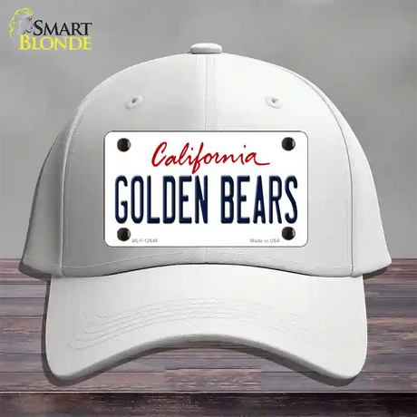 Golden Bears Novelty License Plate Hat Cotton / White