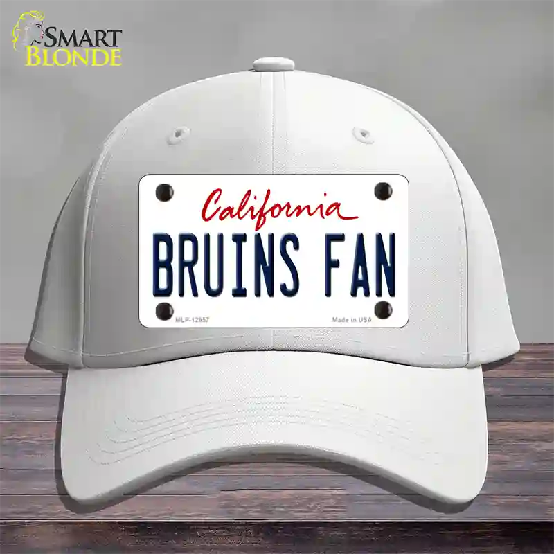 Bruins Fan Novelty License Plate Hat Cotton / White