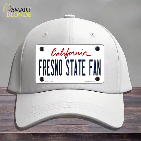 Fresno State Fan Novelty License Plate Hat Cotton / White