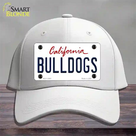 Bulldogs Novelty License Plate Hat Cotton / White