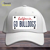 Go Bulldogs Novelty License Plate Hat Cotton / White