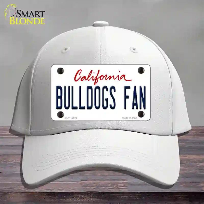 Bulldogs Fan Novelty License Plate Hat Cotton / White