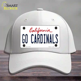 Go Cardinals Novelty License Plate Hat Cotton / White