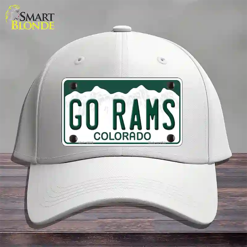 Go Rams Novelty License Plate Hat Cotton / White