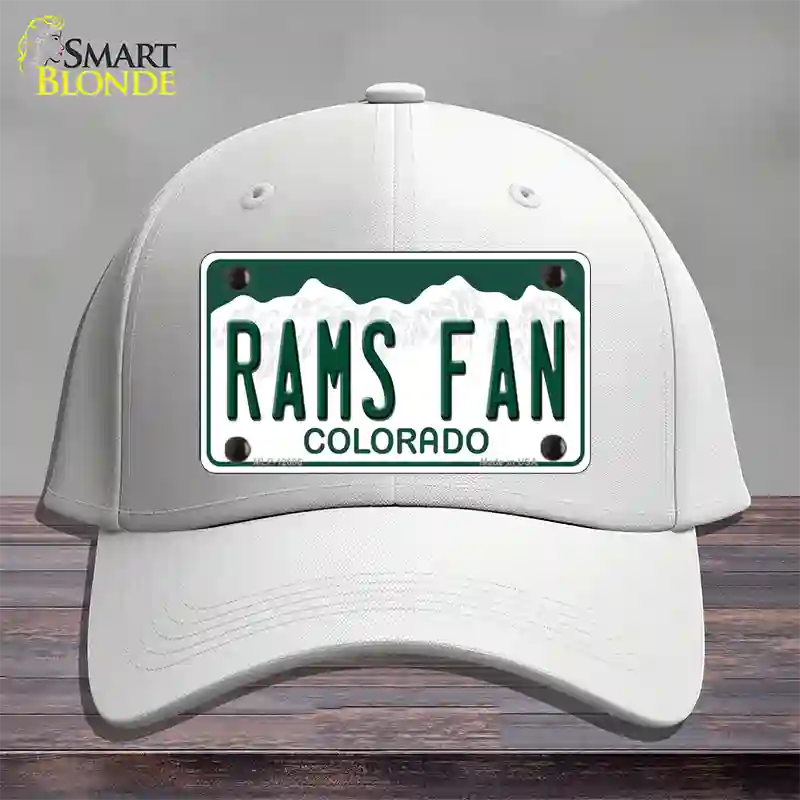 Rams Fan Novelty License Plate Hat Cotton / White