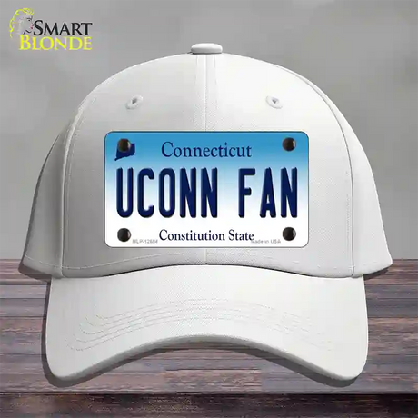 UConn Fan Novelty License Plate Hat Cotton / White