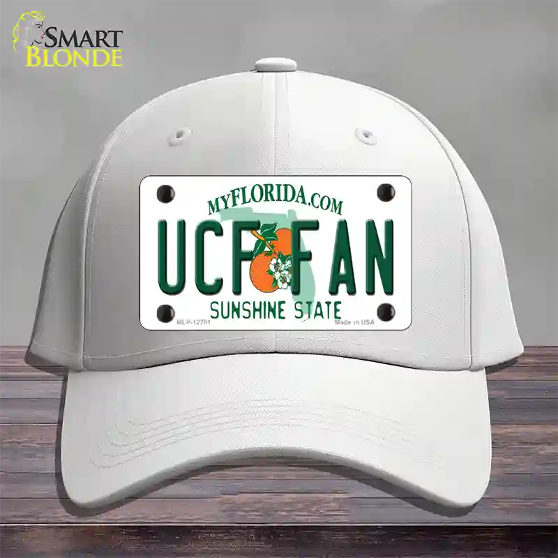 UCF Fan Novelty License Plate Hat Cotton / White