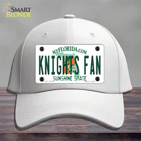 Knights Fan Novelty License Plate Hat Cotton / White