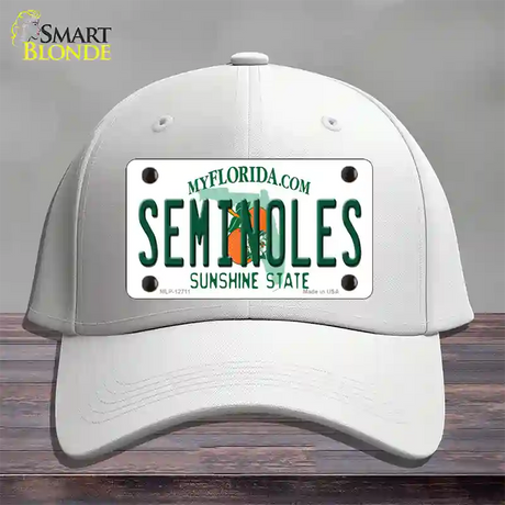 Seminoles Novelty License Plate Hat Cotton / White