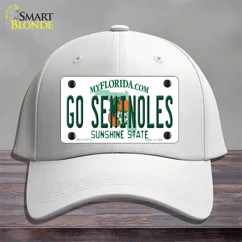 Go Seminoles Novelty License Plate Hat Cotton / White