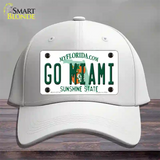 Go Miami Novelty License Plate Hat Cotton / White