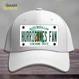 Hurricanes Fan Novelty License Plate Hat Cotton / White