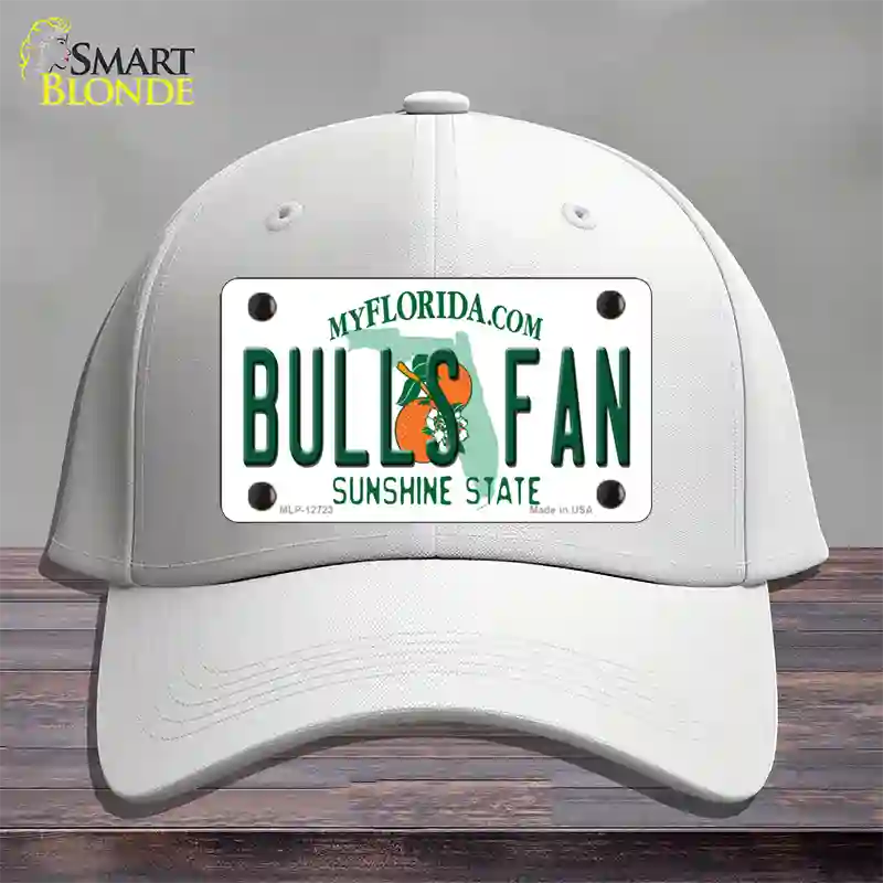 Bulls Fan Novelty License Plate Hat Cotton / White