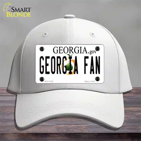 Georgia Fan Novelty License Plate Hat Cotton / White