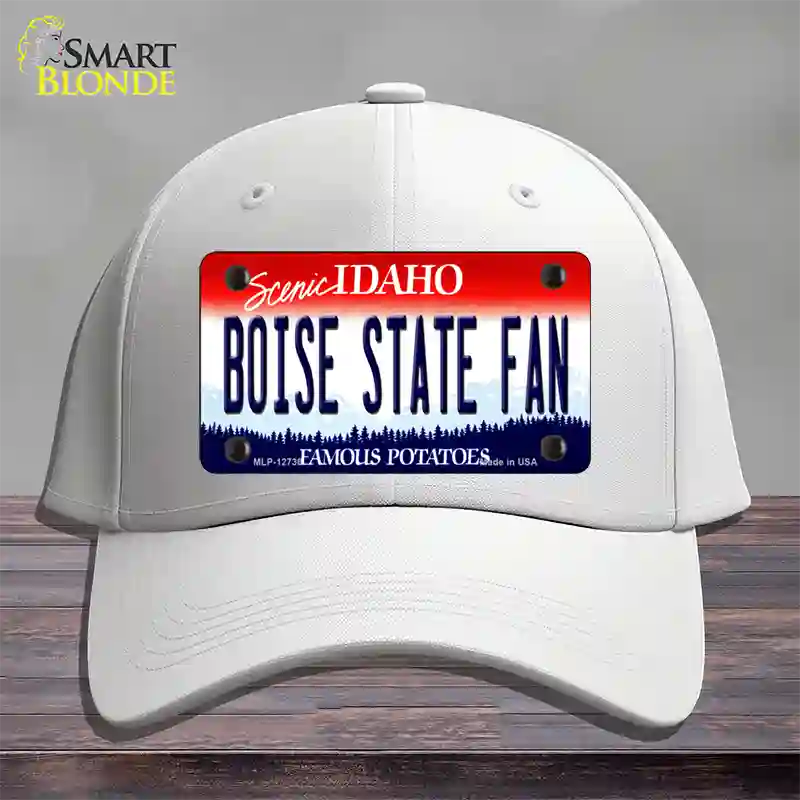 Boise State Fan Novelty License Plate Hat Cotton / White