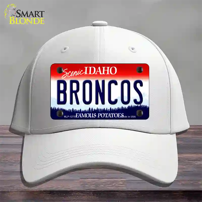 Broncos Novelty License Plate Hat Cotton / White