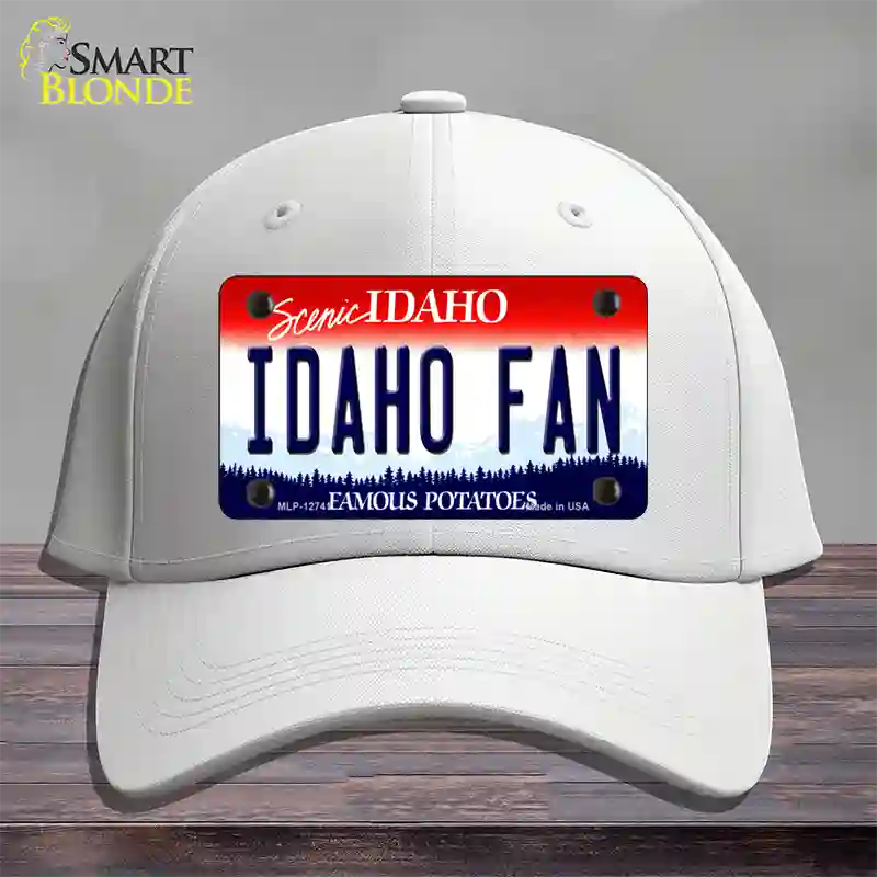 Idaho Fan Novelty License Plate Hat Cotton / White