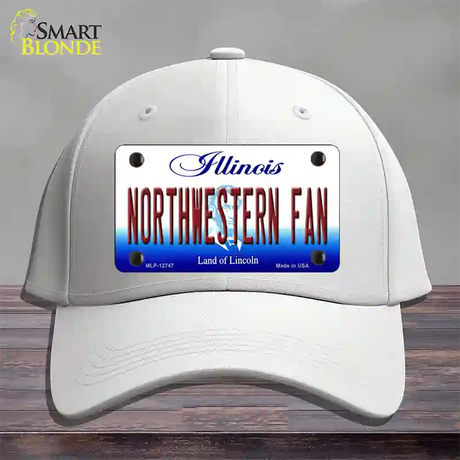 Northwestern Fan Novelty License Plate Hat Cotton / White