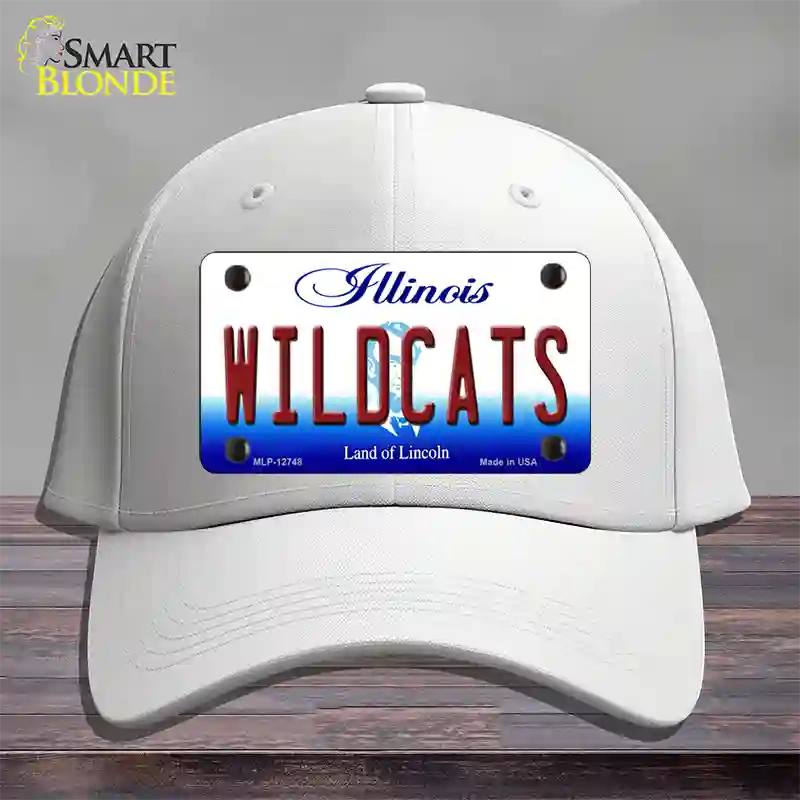 Wildcats Novelty License Plate Hat Cotton / White