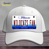 Wildcats Fan Illinois Novelty License Plate Hat Cotton / White