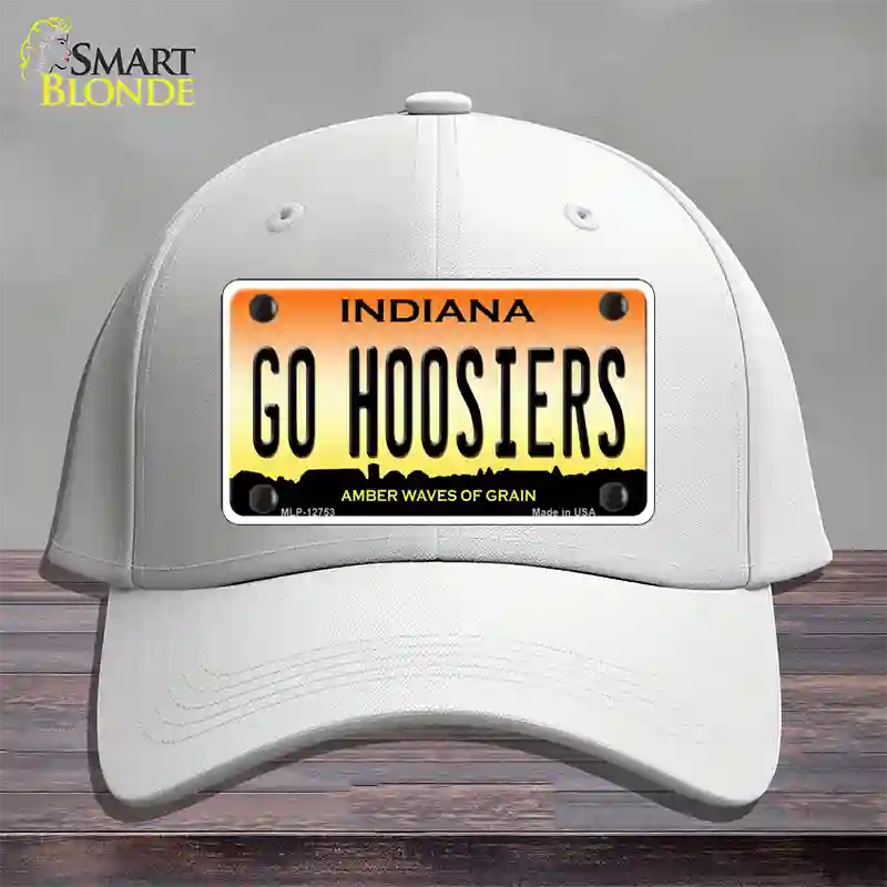 Go Hoosiers Novelty License Plate Hat Tag Cotton / White