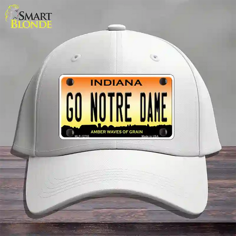 Go Notre Dame Novelty License Plate Hat Tag Cotton / White