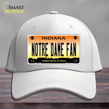 Notre Dame Fan Novelty License Plate Hat Tag Cotton / White