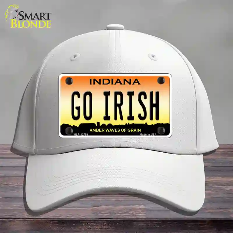 Go Irish Novelty License Plate Hat Tag Cotton / White