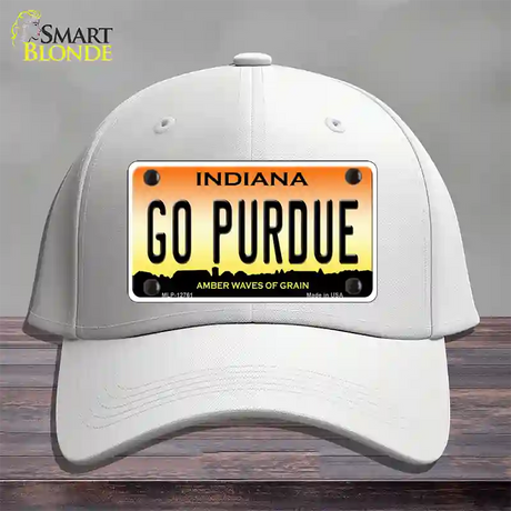 Go Purdue Novelty License Plate Hat Tag Cotton / White