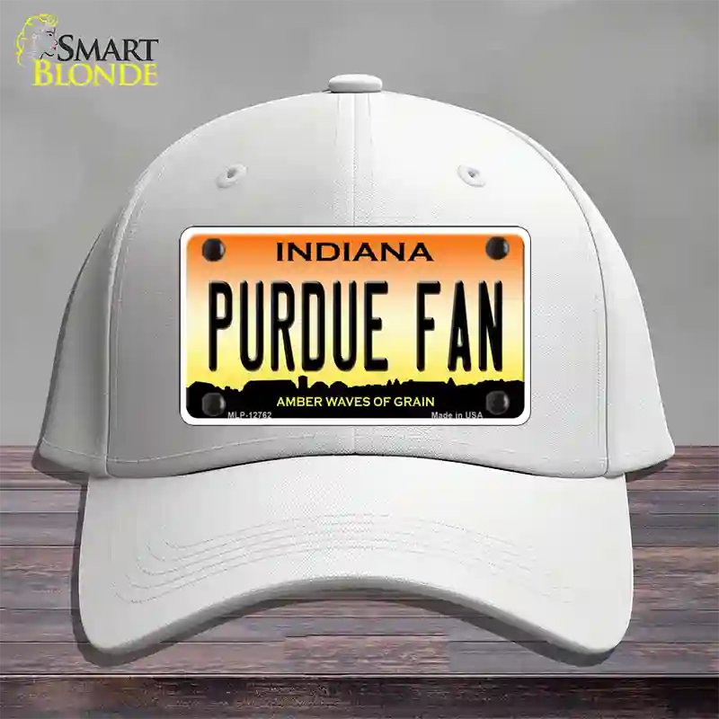 Purdue Fan Novelty License Plate Hat Tag Cotton / White