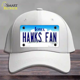 Hawks Fan Novelty License Plate Hat Tag Cotton / White