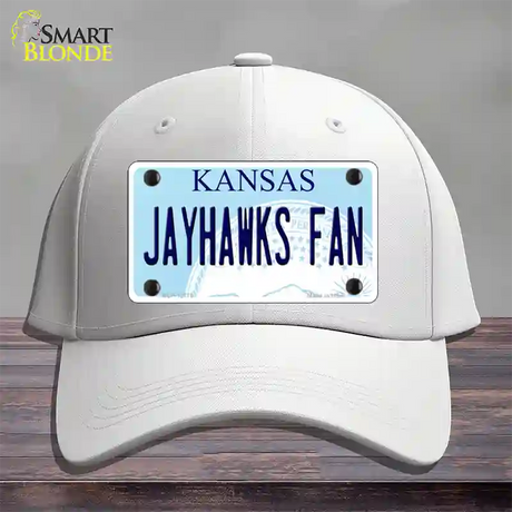 Jayhawks Fan Novelty License Plate Hat Tag Cotton / White