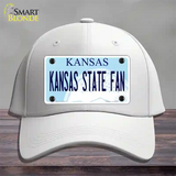 Kansas State Fan Novelty License Plate Hat Tag Cotton / White