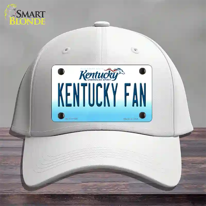 Kentucky Fan Novelty License Plate Hat Tag Cotton / White