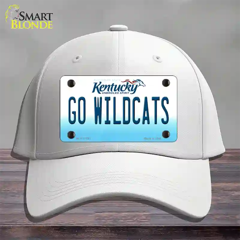 Kentucky Go Wildcats Novelty License Plate Hat Tag Cotton / White